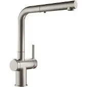 Franke 115.0653.505, Ziehen, Stahl, Messing, Hebelgriffe, Einzelbild, 3/8"