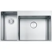 Franke BWX 220-54-27 TL, Aufsatzwanne, Rechteckig, Edelstahl, Edelstahl, 2 Becken, Rechteckig