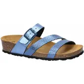Lico Damen Pantolette Natural Glitter