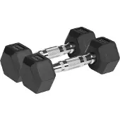 Rebel Gummierte Hanteln aus Gusseisen HEX 2x3 kg ACTIVE
