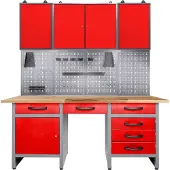Ondis24 Werkstatt-Set 160 cm, mit LED