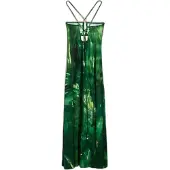 Desigual Sommerkleid Montpellier 25SWVK55 Grün Slim Fit
