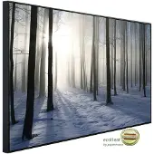 Papermoon Infrarotheizung »EcoHeat - Nebeliger Winterwald«, Matt-Effekt - bunt