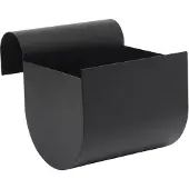 Ferm Living Uma Pflanzenkübel/Blumenkasten Small Black - , Schwarz, für Wohnzimmer, Metall