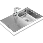 Teka Universe 45 T-XP 1C 1E, Aufsatzwanne, Rechteckig, Edelstahl, Edelstahl, 1 Becken, Rechteckig