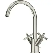 Steinberg Serie 250 Waschtischarmatur, schwenkbar, Zweigriff, mit Ablaufgarnitur, Ausladung 155mm, 2501500BN