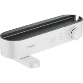 Hansgrohe Badewannenthermostat ShowerTablet Sel. 400 412x115mm, AP, 2 Verbraucher, mattweiß