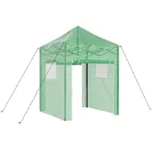 vidaXL Gewächshaus mit Pop-up-Rahmen Grün 200 x 200 x 300 cm Eisen