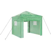vidaXL Gewächshaus mit Pop-up-Rahmen Grün 290 x 290 x 315 cm Eisen
