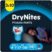 Huggies DryNites Pyjama Pants Einweg Jungen 4-7 Jahre 3 x 10 Stück 2141011_Case