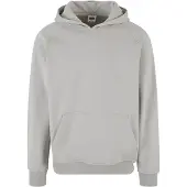 Urban Classics lässiger Herren Hoodie Stretch Rippbündchen Kapuze mit Baumwolle Grau