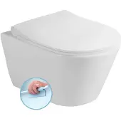 Sapho AVVA SHORT Hänge-WC, Rimless, 35,5x49cm, Weiß