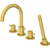 Steinberg Serie 100 Wannenarmatur, 4-Loch-Wannenrandmontage mit schwenkbarem Auslauf, Ausladung 192 mm, 1002400BG