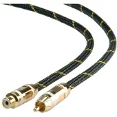 Roline GOLD Cinch-Verlängerungskabel simplex Stecker / Buchse, weiss