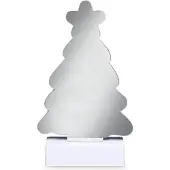 Idena LED Infinity Mirror Weihnachtsbaum 27x8x40cm mit Netzteil