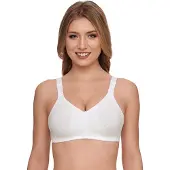 Susa Soft-BH "Topsy Plus", Damen, Gr. 85, Cup C, weiß, Obermaterial: 40% Baumwolle, 30% Elasthan, 30% Polyamid, BHs Soft-BH, vorgeformte Cups, Jacquard-Muster, elastisch, bequem