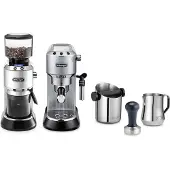 De'Longhi Dedica Style Barista Bundle ECKG6821.M Espressokocher Silber