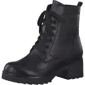 Marco Tozzi Damen Stiefelette Schnürboot Reißverschluss Blockabsatz 2-25262-41, Größe:37 EU, Farbe:Schwarz