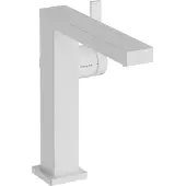 Hansgrohe Tecturis E Fine Einhebel-Waschtischmischer 150, Ausladung 157mm, ohne Ablaufgarnitur, CoolStart, EcoSmart+, 73041700, Farbe: Weiß Matt