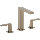 Hansgrohe Tecturis E 3-Loch Waschtischarmatur 150 EcoSmart+ mit Push-Open Ablaufgarnitur, Brushed Bronze
