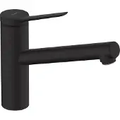 Hansgrohe Zesis M33 Einhebel-Küchenmischer 150, Niederdruck/offene Warmwasserbereiter, 1jet, Mattschwarz