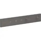 Hansgrohe Fertigmontageset RAINSELECT f UP-Thermostat 3 Verbr bru black chrome brushed black chrome