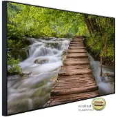 Papermoon Infrarotheizung »EcoHeat - Waldbrücke über Fluss«, Matt-Effekt - bunt