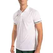Osaka Herren Polo-Shirt Polo Jersey aus 100% Polyester mit Feuchtigkeitsableitung Weiß