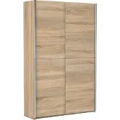 Von moebel-guenstig24.de Schwebetürenschrank FAST Kleiderschrank Schiebetürenschrank Schrank Schlafzimmer Eiche Sonoma 125cm