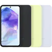 Samsung Original Galaxy A55 Hülle - Silikon - Backcover/Soft Case - Hellgrün