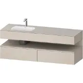Duravit Einbauwaschtisch-Möbel-Set Qatego 160x50x60cm, Kon-WTU, B, B l, T m/ta ma