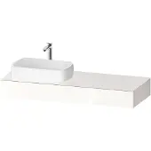 Duravit Collection One Konsole, 1400x550x170mm, mit Ausschnitt links, QA4803022220000, Farbe: Weiß Hochglanz
