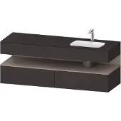 Duravit Einbauwaschtisch-Möbel-Set Qatego 160x50x60cm, Kon-WTU, B, B r, ba m/Gr m