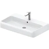 Duravit Waschtisch Qatego 80x47cm, we hgl, m Hahnl., ÜL, Hahnloch