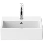 Duravit Möb.-Handwaschbecken geschliffen Vero Air 45x35cm, m HL, ÜL, Hahnlochbank, weiß
