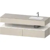 Duravit Einbauwaschtisch-Möbel-Set Qatego 160x50x60cm, Kon-WTU, B r, w g/tau matt