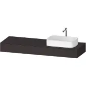 Duravit Konsole Qatego 160x55x17cm, gra m, 1 Ausschn, Beck. re