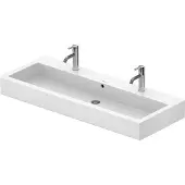 Duravit Vero Waschtisch, 1200x470mm mit Überlauf, 2 Hahnlöcher, 0454120024, Farbe: Weiß