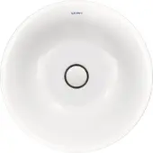 Duravit Möbelwaschtisch White Tulip d 50, o. HL, ÜL, Hahnlochbank, weiß