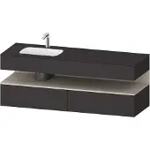 Duravit Einbauwaschtisch-Möbel-Set Qatego 160x50x60cm, Kon-WTU, B, B l, T m/Gr m