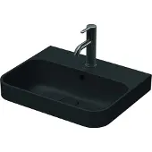 Duravit Aufsatzwaschtisch Happy D.2 Plus 50x40cm, gs, m HL, ÜL, HLB, anthr. m