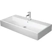 Duravit Vero Air Möbelwaschtisch 100x47cm, mit Überlauf, mit Hahnlochbank, 1 Hahnloch, 23501000001, Farbe: Weiß mit Wondergliss