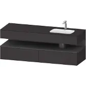 Duravit Einbauwaschtisch-Möbel-Set Qatego 160x50x60cm, Kon-WTU, B r, gra m/Gr matt