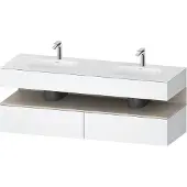 Duravit Einbauwaschtisch-Möbel-Set Qatego 160x55x60cm, Kon-WTU, B, T matt/weiß ma