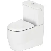 Duravit Qatego Stand-WC, für Kombination, Tiefspüler, Abgang variabel, 390x660x400mm, rimless