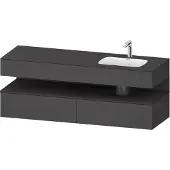 Duravit Einbauwaschtisch-Möbel-Set Qatego 160x50x60cm, Kon-WTU, B r, gra m/Gr ma