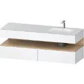 Duravit Einbauwaschtisch-Möbel-Set Qatego 160x50x60cm, Kon-WTU, B, B r, E na/we ma