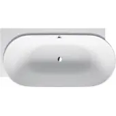 Duravit Oval-Badewanne Luv 185x95 cm matt Weiß, links
