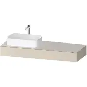 Duravit Collection One Konsole, 1400x550x170mm, mit Ausschnitt links, QA4803083830000, Farbe: taupe supermatt