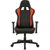 Sense7 Spellcaster black and red fabric armchair